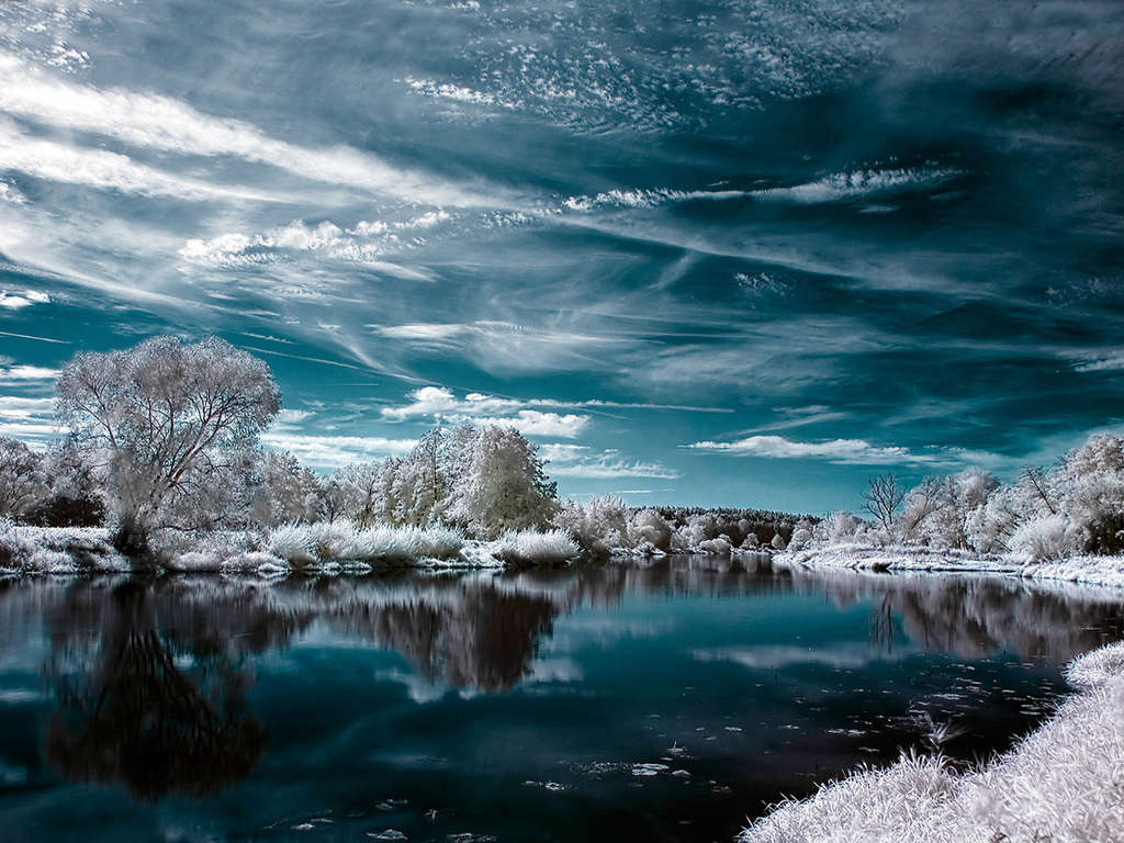 Красивые фото зима, зимний пейзаж, фотообои зима