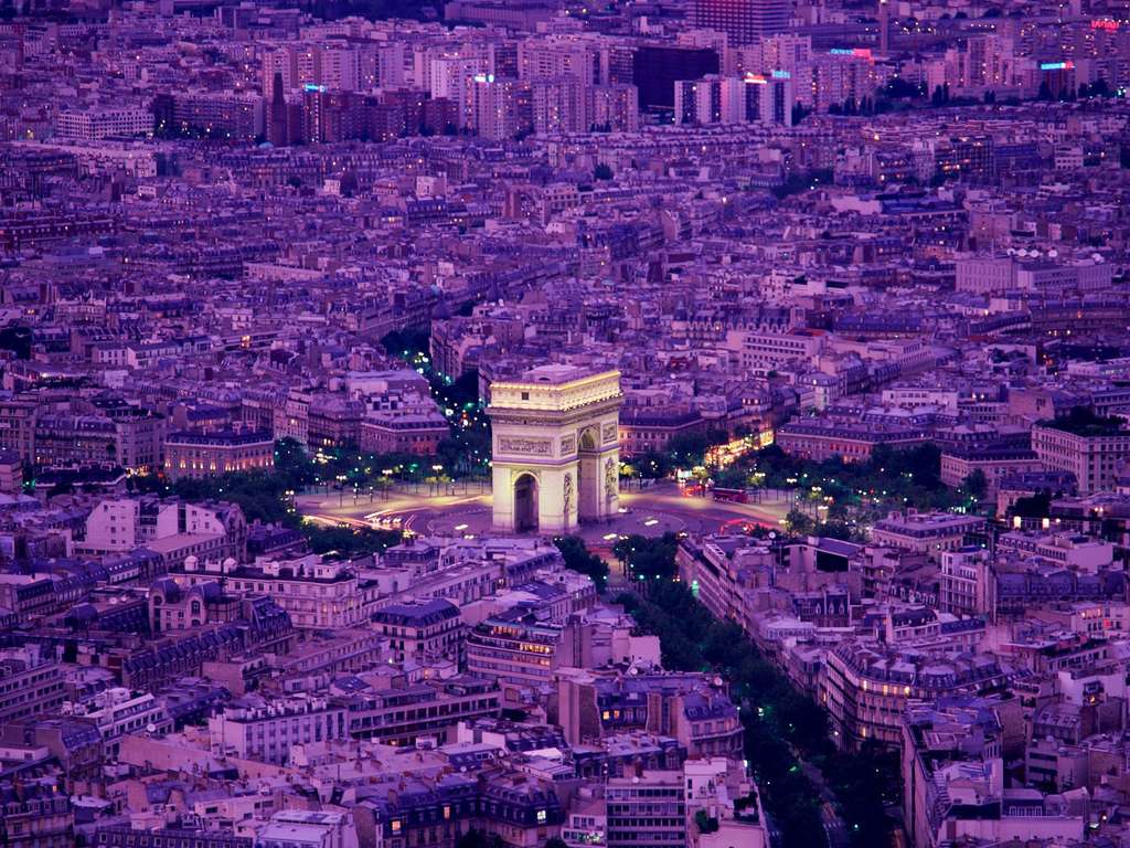 Фото триумфальная арка в Париже, фото достопримечательности Парижа