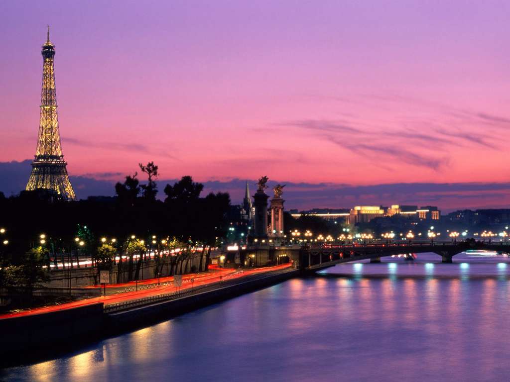 Фото ночной Париж, фотографии ночного Парижа